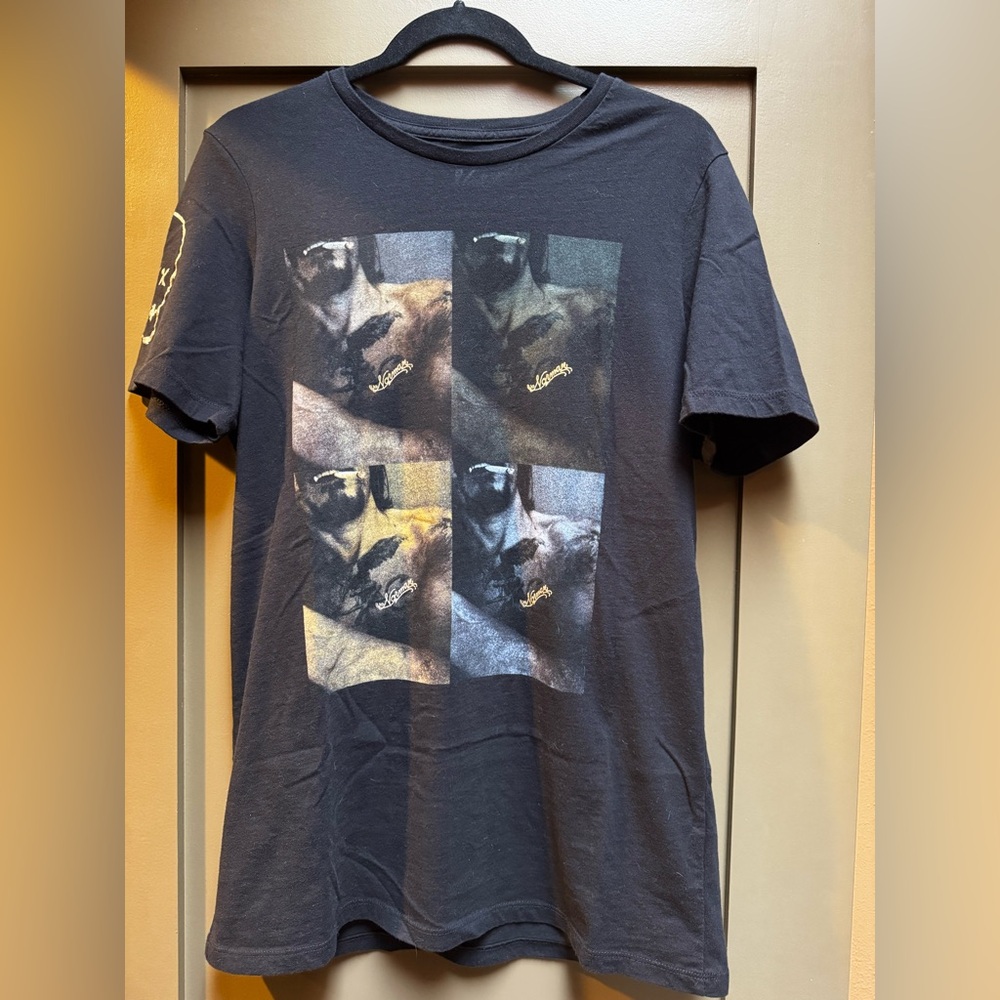 RARE Norman Reedus Shirt Self Portrait Design Graphic Tee Daryl walking dead XXL